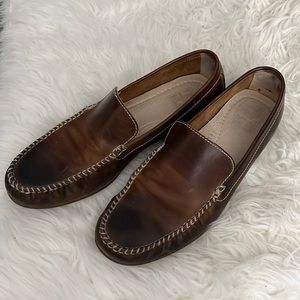 Mens Leather Frye Loafers Lewis Venetian Sz 9